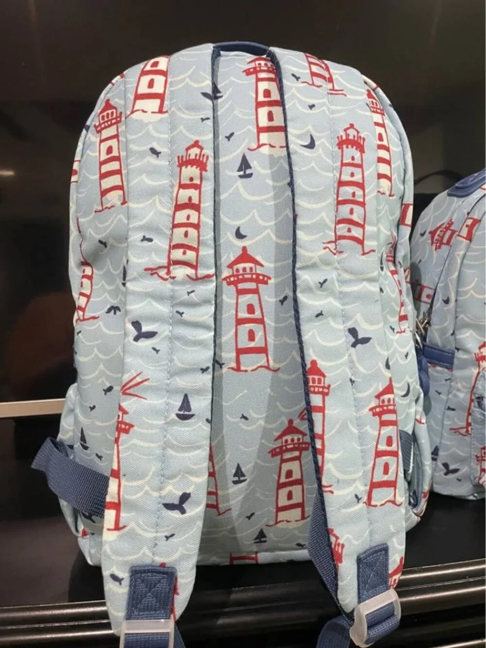 New SweetHoney Lighthouses Blue Backpack & Insulated Mini Bag Lunch Tote Cooler